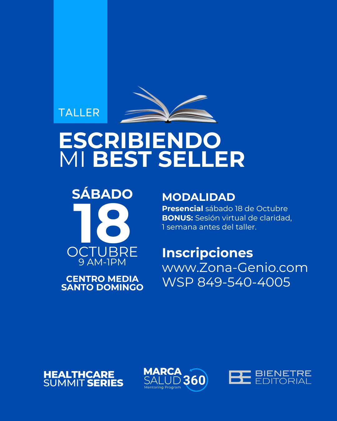 Taller ESCRIBIENDO MI BEST SELLER - OCTUBRE